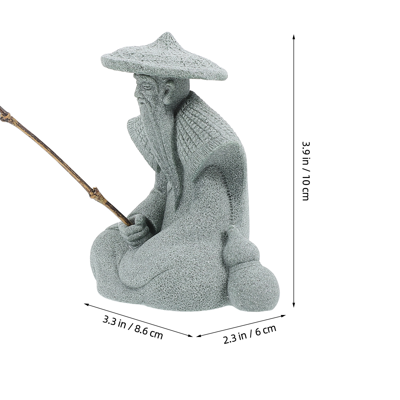 Mini Estátua de Pescador em Re - Landscape Bonsai Garden avaliação e preço