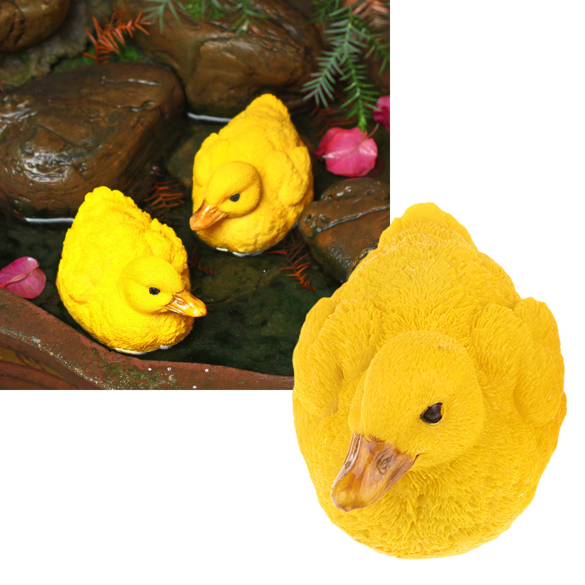 1 Par de Patos Amarelos Decora - Bonsai Garden With Pond avaliação e preço