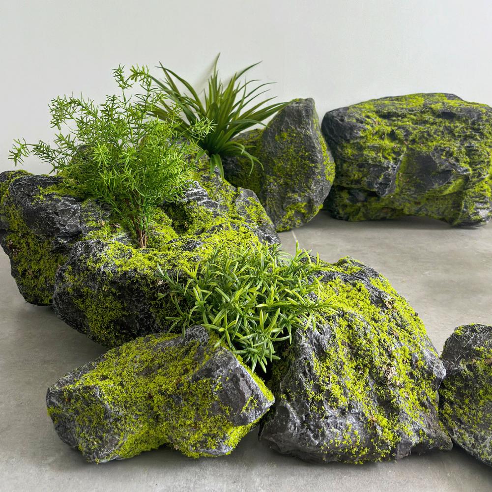 Pedras de Musgo Artificial par - Bonsai Garden With Pond avaliação e preço