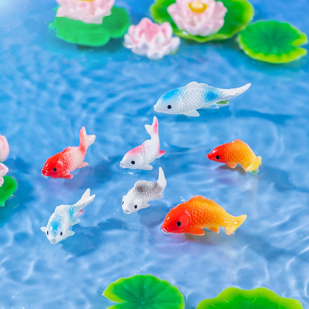 10 pçs mini koi peixe resina e - Landscape Bonsai Garden avaliação e preço