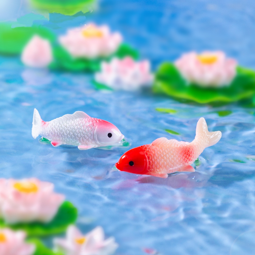 10 pçs mini koi peixe resina e - Landscape Bonsai Garden avaliação e preço