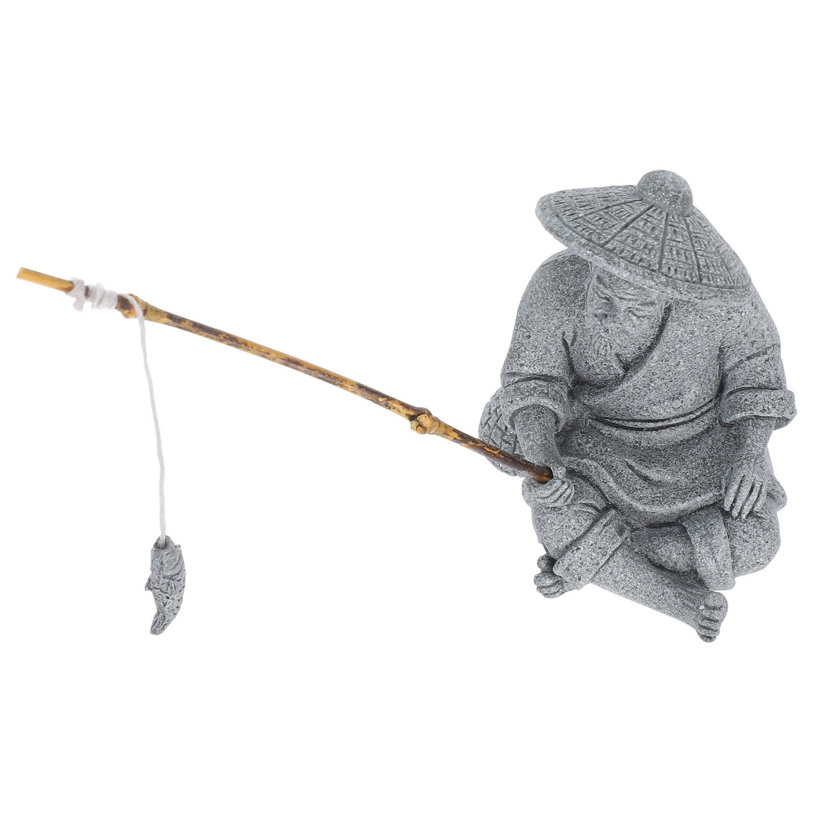 Escultura de Mini Pescador com - Bonsai Garden Design avaliação e preço