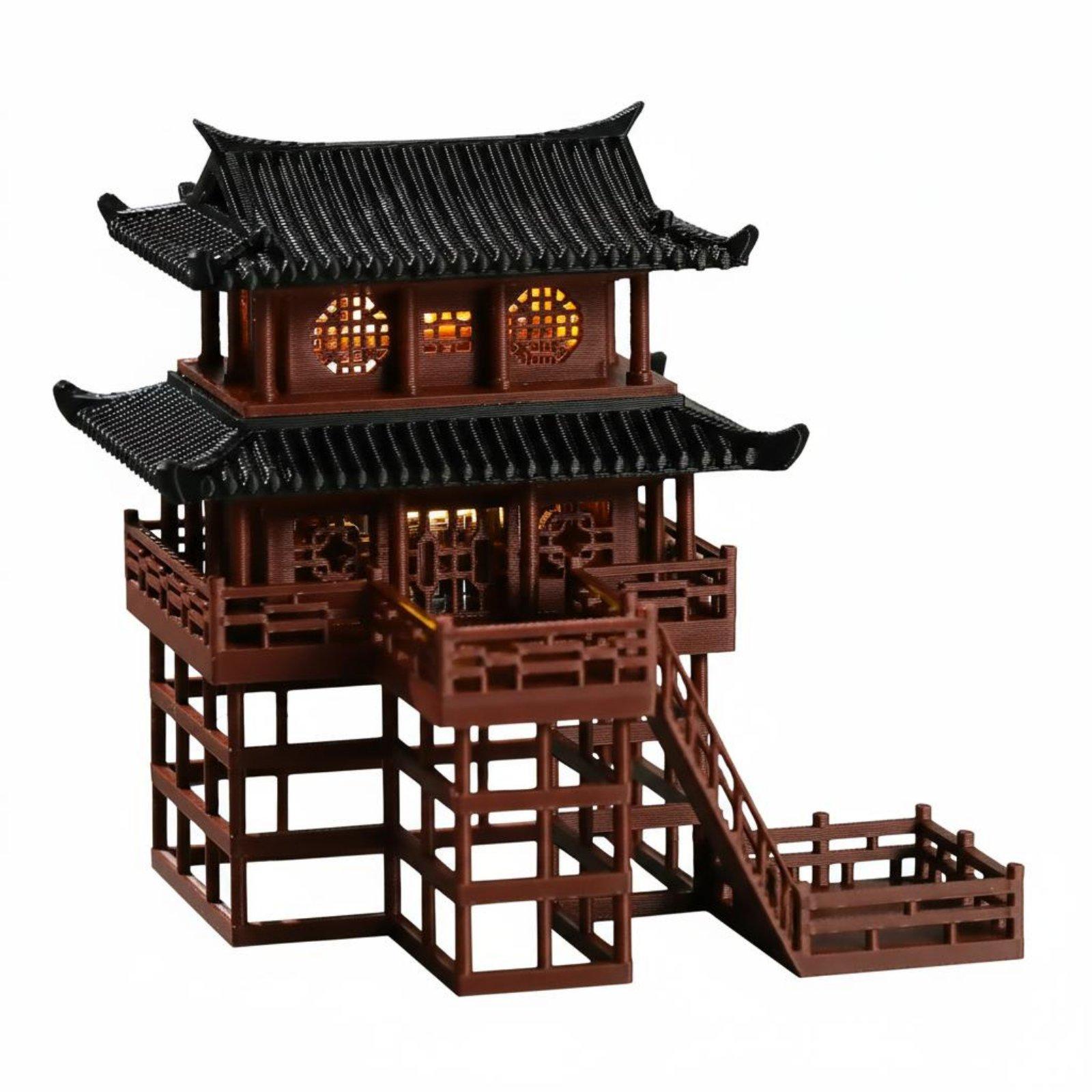 Mini Pagode de Plástico para M - Landscape Bonsai Garden avaliação e preço