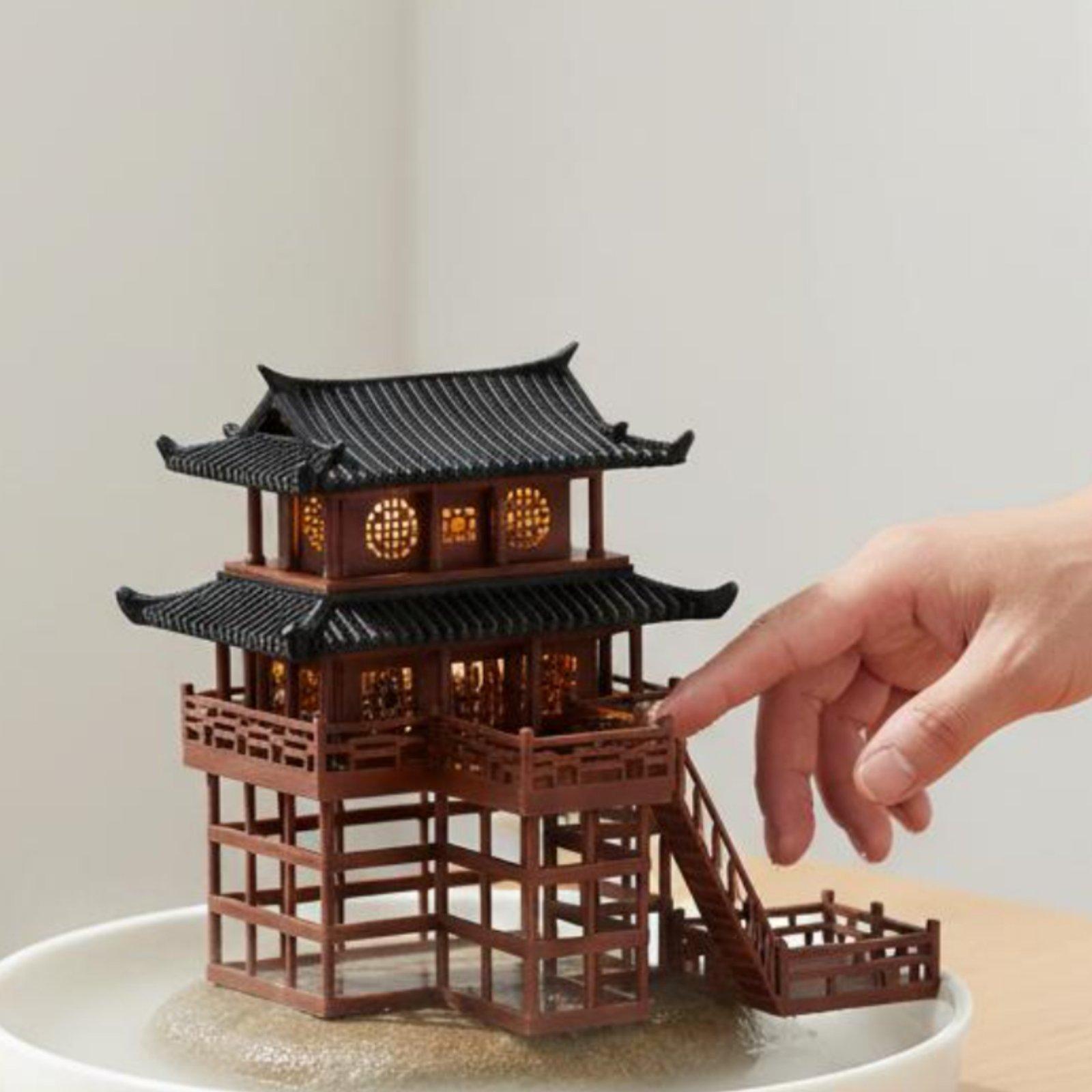 Mini Pagode de Plástico para M - Landscape Bonsai Garden avaliação e preço
